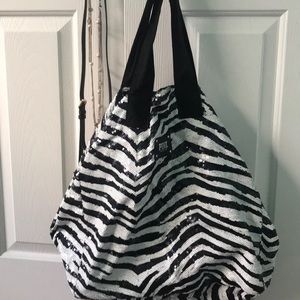 PINK zebra tote bag